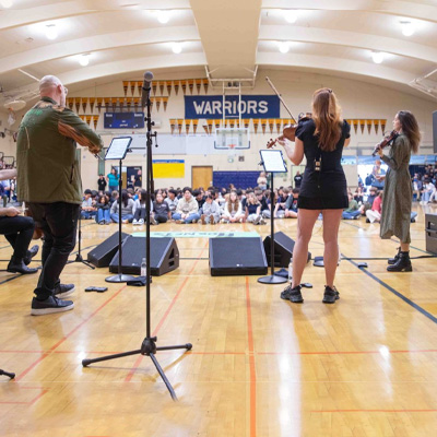 Vitamin String Quartet at Redwood Middle School
