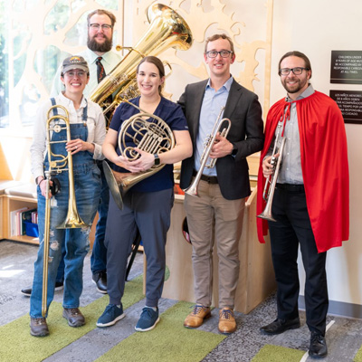 Brass Over Bridges at the Napa County Library