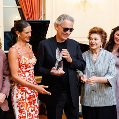 Haute Living: Andrea Bocelli Honored With Festival Napa Valley's Angels of the Arts Award